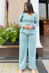 Dreamy Blue Suede Coord